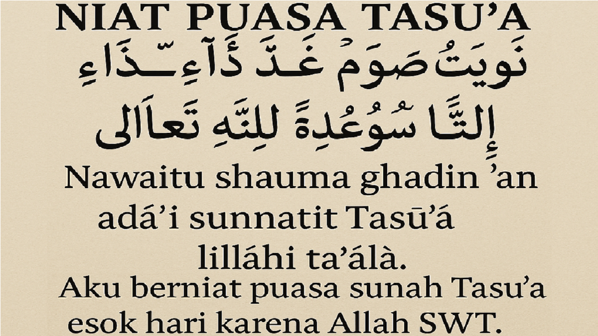 Puasa Tasu'a (9 Muharram): Tata Cara dan Pelaksanaannya